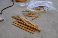 Staining the paddlepop sticks